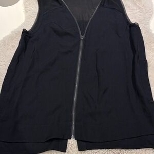 All Saints Black Sleeveless Blouse